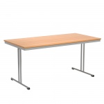 Klapptisch, 160x80 cm (B/T), 72 cm hoch, T-Fuß, 